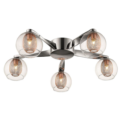 Flush Fitting Luminaire In Copper LL00041